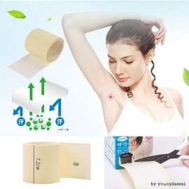 Transparent roll-type underarm sweat pad