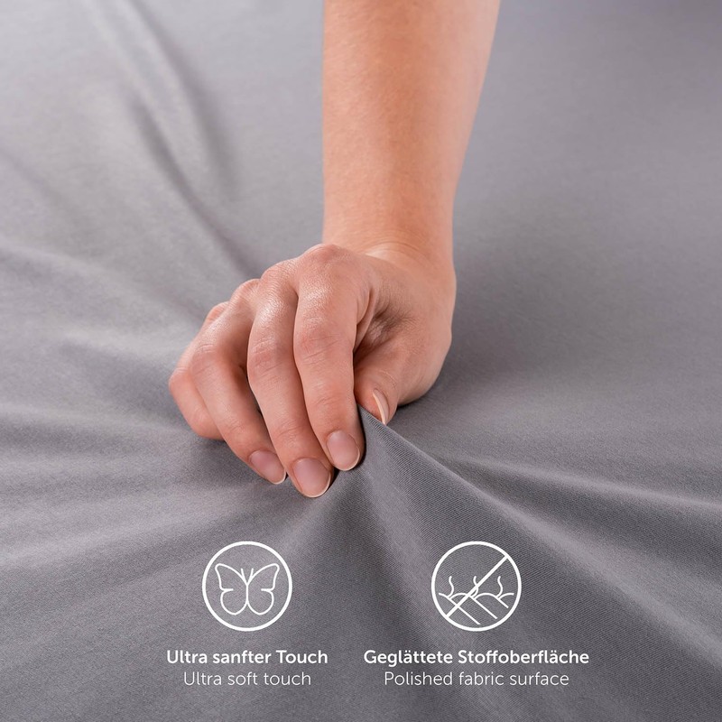 Blumtal Premium Fitted Sheet 90 x 200 cm, Super Soft