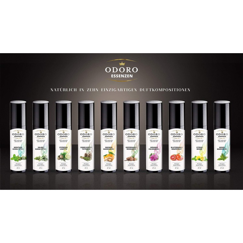 Sauna Infusion Fragrance Set with Wooden Stand - 100% Essential