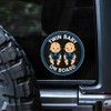 Twin Baby car Stickers, 2 Packs of Waterproof Stickers, car