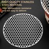 One Piece Stainless Steel Barbecue Grill Mesh Multifunctional Round Grill