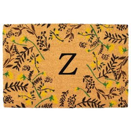 Calloway Mills AZ105082436Z Floral Monogram Doormat, 24" x 36", Multicolor (Letter Z)
