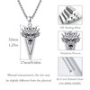 ZIPPICE Men's 925 Sterling Silver Arrowhead Necklace Arrow Pendant Necklace