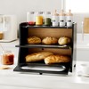 Stylstoreazy Bread Box,Extra Large 2-Tier Bamboo Bread Box for Kitchen