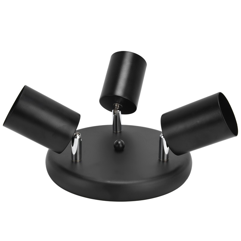 GU10 Ceiling Spotlight Holder 3 Head Rotating Lamp Base Fixture