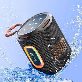 ZEALOT Waterproof Wireless Speaker, 25W Waterproof Decorative Desktop Stereo Speaker with Subwoofer Enhancement, USB Port, PC Music Player, Smart Phone/Tablet, Audio, Boyfriend Gift - Color: Grey, Specification: one-size