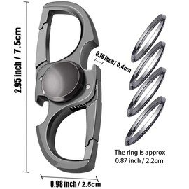 HONZIN Car Key Chain,Bottle Opener Keychain Heavy Duty Car Key Rings Key Holder for Men and Women with Gift Box