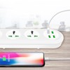 Power Strip Extension Long Cord 2500W Multi Functional with USB