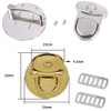 KanDery 4PCS Purse Making Lock, Clasp Catch Purse Push Lock,