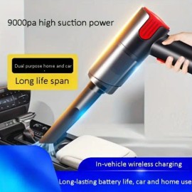 Wireless USB Charging Silver Car Vacuum Cleaner Portable Mini Desktop Handheld Vacuums for Home Use Wired Productcolor: as picture Color