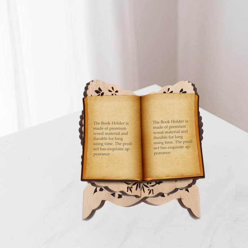 GRIRIW Wooden Quran Holder Extra Large Book Stand Floor Stand
