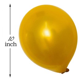 10 Inch Gold Latex Balloons 30 Pack for Themed Parties, Birthdays, Weddings, Engagements - Plain Party Decorations