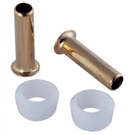 LDR Industries 1/4 in. Compression x 1/4 in. Plain End Brass Insert and Delrin S