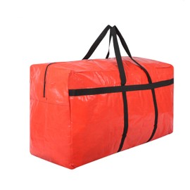 Extra Large Moving Bags with Zippers Heavy Duty Storage Duffle Bag for College Dorms Big Foldable Duffle Bag for Travel Clothes Blankets Bedding Moving (Orange 1 pack)