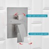 BWE 12 Inch Square Shower Head System 2-Functions Bathroom Luxury