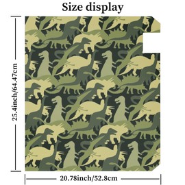 QsirBC Dinosaur Mailbox Covers Magnetic Standard Size 25" L X 21" W Post Letter Mail Box Covers, Decorative Post Box Cover Mailbox Wraps for Garden Yard Home