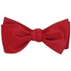 tiemart Men's Self-Tie Bow Tie (Festive Red)
