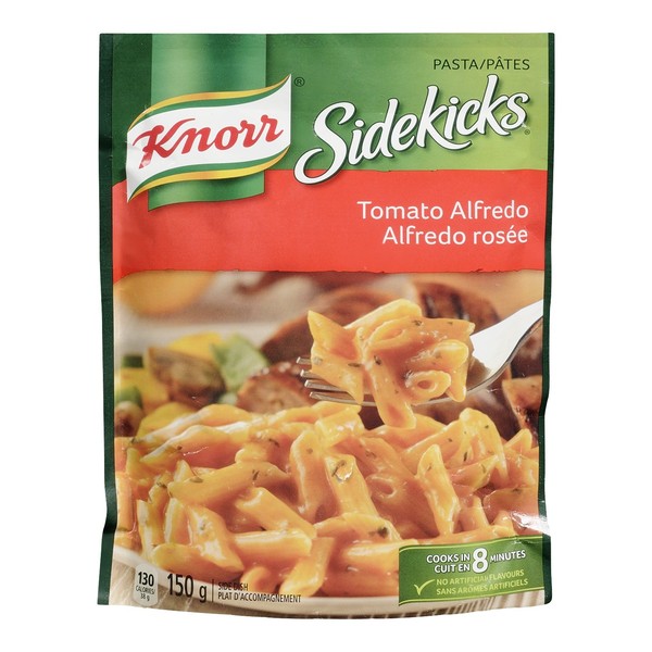 Knorr Sidekicks Pasta, Tomato Alfredo Side Dishes, 150g/5.3oz., 8ct, {Imported from Canada}