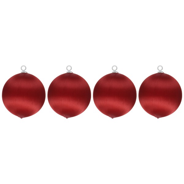 Handy Hands Satin Balls, 3-Inch, Christmas Red