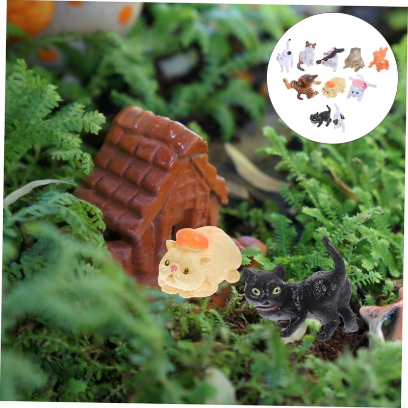 Alipis 10pcs Figurines Cute Landscape Decorations for Home Tabletop Fine