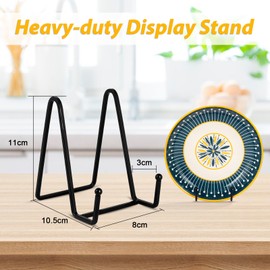 MetVot Set of 2 11 cm Easel Plate Stand Table Easel Plate Holder Book Stand Decorative Stand Mini Metal