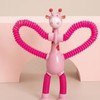 4Pcs Giraffe Tube Toy Telescopic Suction Cup Tube Giraffe Toy