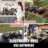 3 Burner Propane Stove 32,300 BTU High-Efficiency Tempered Glass Auto-Ignition