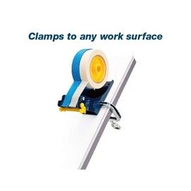 WOD ET-12281 Industrial Grade Wide Tabletop Multi-Roll Desktop Tape Dispenser with C-Clamp to Mount Anywhere & Safety Cover Blade: for Tape up to 2" in. Wide (Holds 3" core) 1-Pack