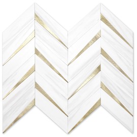 STICKGOO Herringbone Tile Peel and Stick Backsplash for Kitchen&Bathroom