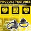 KUAFU 6Pcs Cargo D-Hooks Compatible with 2015-2024 Ford Transit-150 250