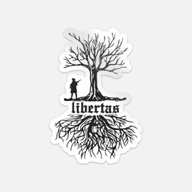 Liberty Tree Car Bumper Vinyl Sticker Decal