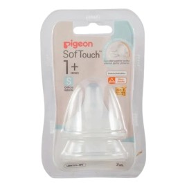 Tetina Biberon Pigeon Softouch S Boca Ancha 1m Repuesto 2pzs