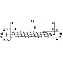 SPAX SPAX Universalschraube aus Edelstahl rostfrei A2, 5,0 x 50 mm, 100 Stck, T-STAR plus, Halbrundkopf, Vollgewinde, 4CUT, 0207000500503