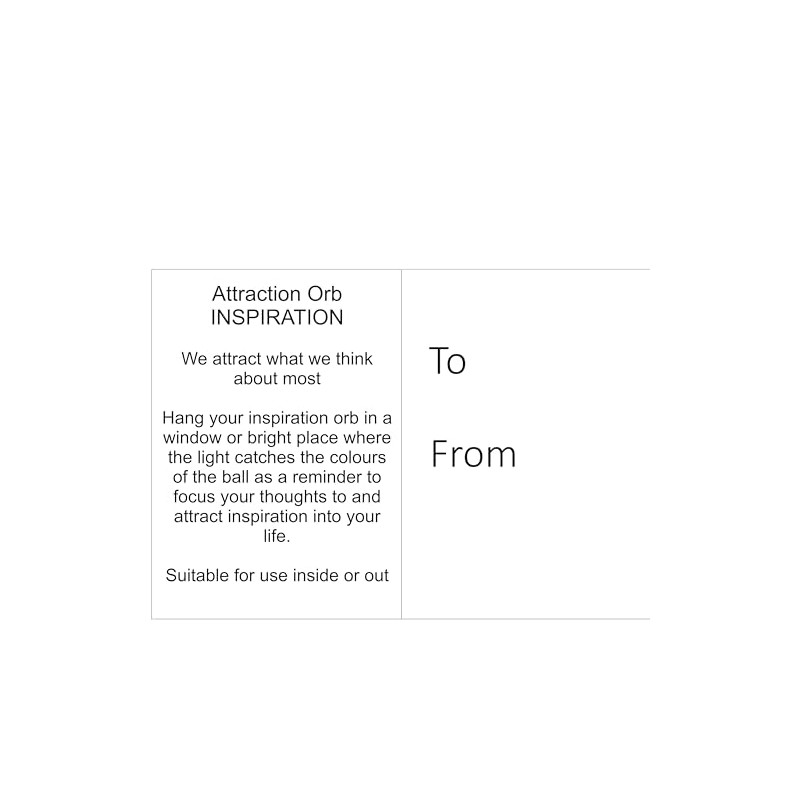 Attraction Orb – Inspiration Glass Ornament – Handcrafted Keepsake for