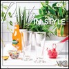 Vikko 9 Ounce Milkshake Glasses: Glass Cups for Smoothie, Sundae,