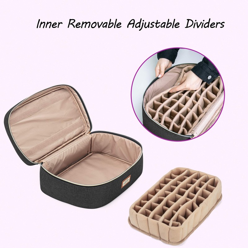 CURMIO Bolsa de almacenamiento de aceites esenciales, Negro