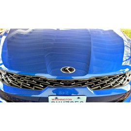 New 2pc Vintage K Metal Skin Emblem Badge Overlay for KIA K5 2021 Front/Rear Cover & Protect KIA Badges in Seconds! Easy Install!