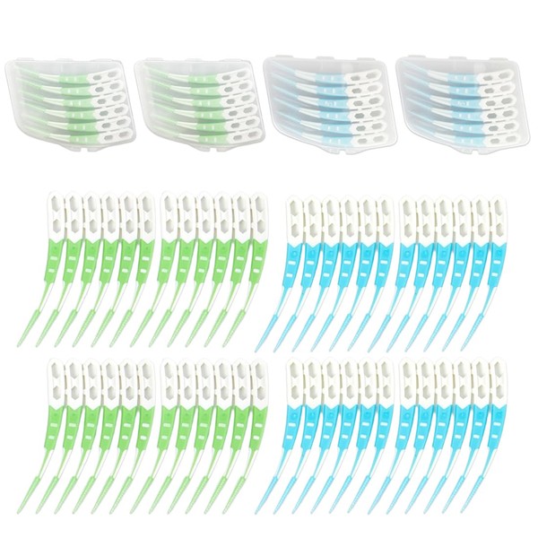 MOLZINY Pack of 48 Interdental Brushes, Soft Interdental Brushes, Interdental