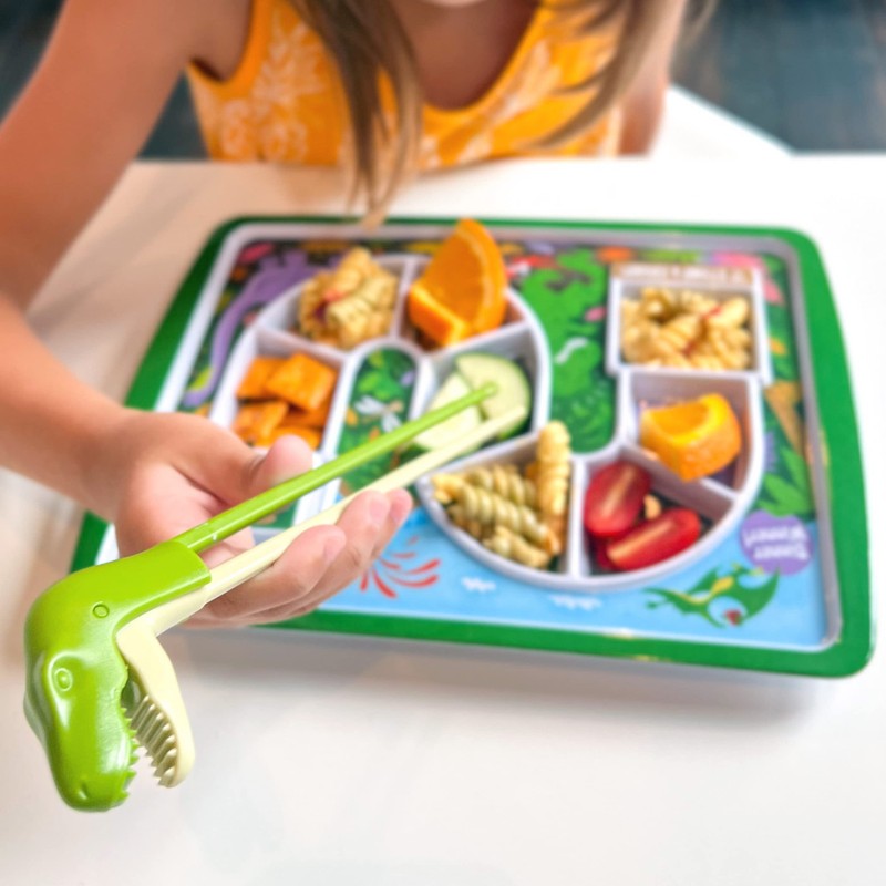 Genuine Fred MUNCHTIME Chopsticks, T-Rex Dinosaur - Picky Eater Solutions