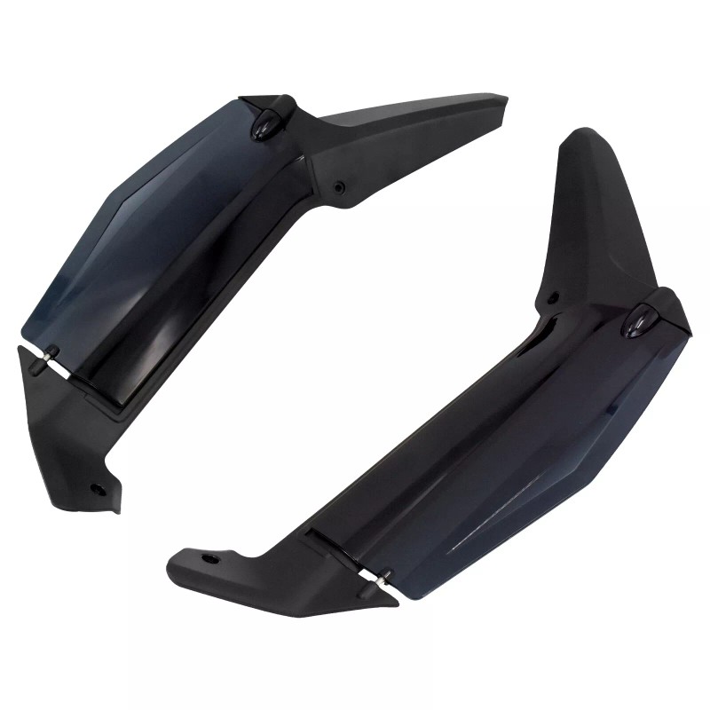 HDBUBALUS Dark Smoke Adjustable Air Deflectors Fit For Honda Gold