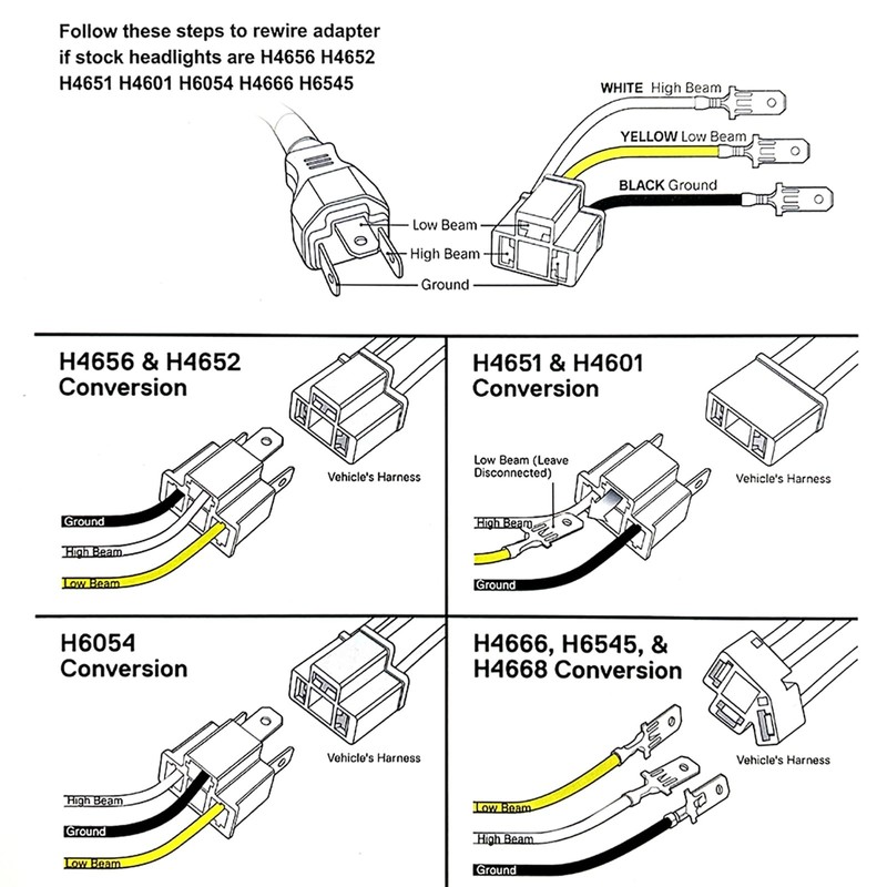 4x6 Inch LED Headlights Rectangular Light DOT Approved High/Low Beam