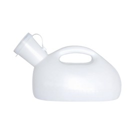 perfeclan Men Pee Bottle Pee Collection Pot Lightweight Portable Mens Potty Male Urinal Pee Bottle for Children Car Travel Driving, White