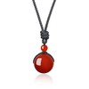 COAI Women's Men's Necklace with Gemstone Lucky Ball Pendant, Stone,
