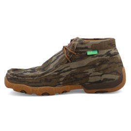 Twisted X Men's Chukka Driving Moc, Moc Toe with CellSole, Mossy Oak Bottomland Camo, 9 M