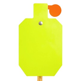 Highwild AR500 Steel Hostage Target 12" x 20" x 3/8" Armored Steel Reactive IDPA Shooting Target - Neon Color