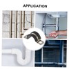 Outanaya 15pcs Rubber Cushioned Stainless Steel Shaped Cable Clamps for