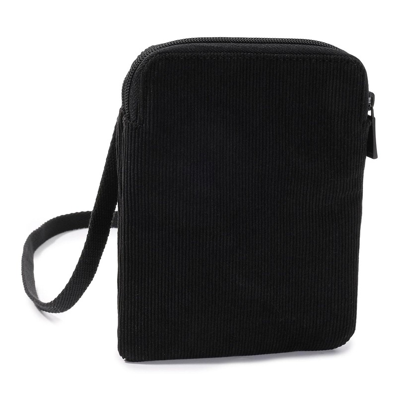 Hedgren Follis Rupee RFID Passport Holder Corduroy Black, Corduroy Black