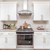 9BUILD 6 Pack 5 Inch Brushed Brass Cabinet Handles -