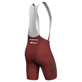 Logas Cycling Bib Shorts Men Cycling Shorts with Shoulder Straps Bike Biking Bib Shorts with 4D Padding Breathable Quick-Dry Red