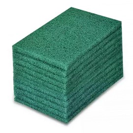 Heavy Duty Scrubbing Pads for Cleaning 6 x 4 x 0.31inch Dish Scrubber Pads Reusable Household Green Scrubbing Pads,Scotch Brite Pads, for Dishes, Kitchen Scrubbers & Metal Grills (10Pcs)